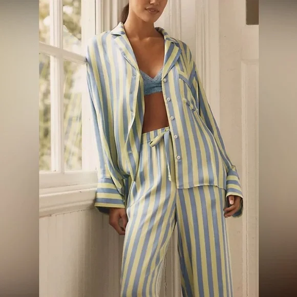 Anthropology Button Front Pajama Shirt.